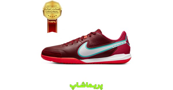 کفش فوتسال نایک تمپو لجند 9 آکادمی IC قرمز اورجینال